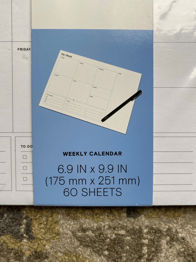Noted By Post It Weekly Desk Paper Tablet Planner
