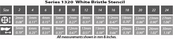 1320 Deluxe Stencil Brush Round