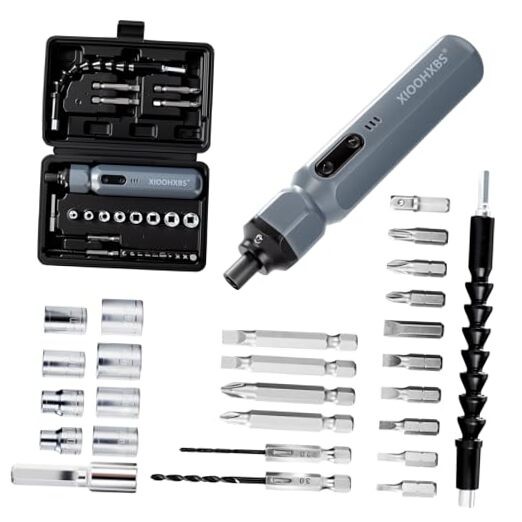 Electric Screwdriver 3.6V，Mini Cordless Power Screwdriver Set, Precision Bits