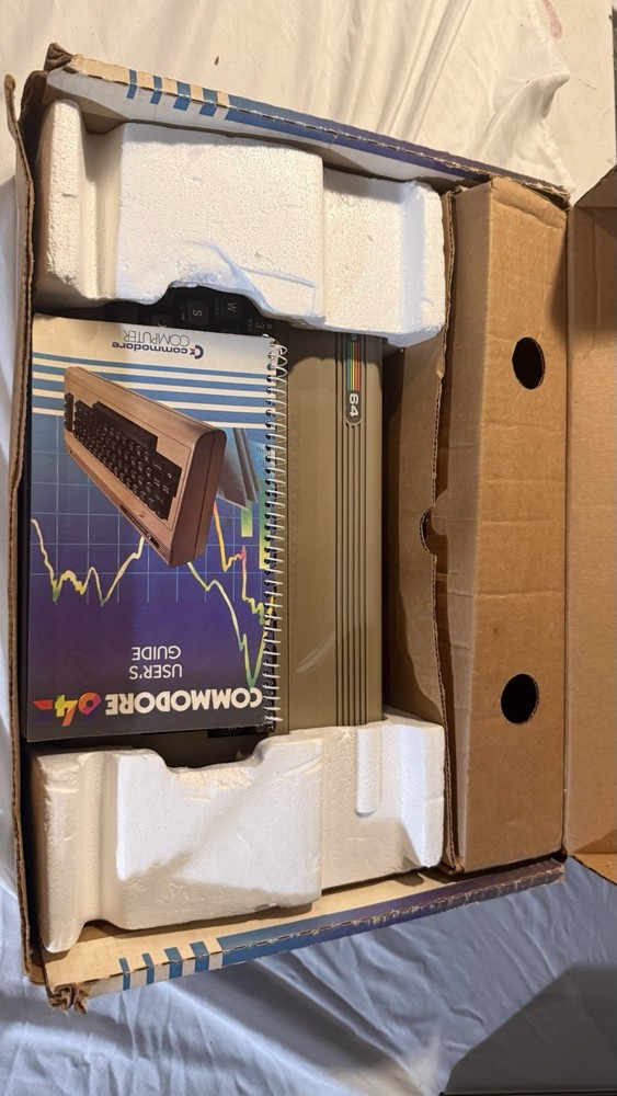 WORKING Commodore 64 C64 In Box Restored Retro Computer Matching SN With PSU