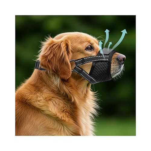 Dog Muzzle for Large Dogs - Soft Breathable Muzzle for Large Sized Extra Large