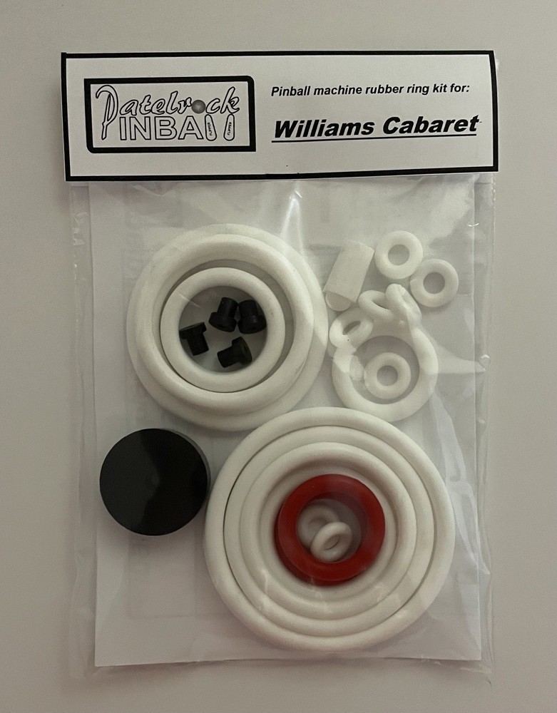 1968 Williams Cabaret Pinball Machine Rubber Ring Kit