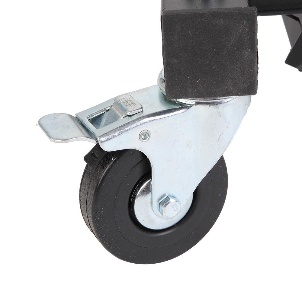 Foldable Topside Creeper 400Lbs Adjustable Height Movable with 4 Wheels