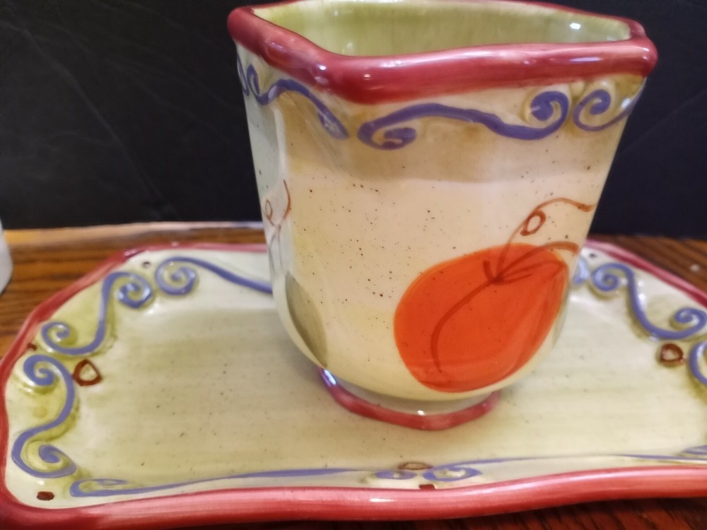 Medici Serving Tray And Pitcher Fruit Design