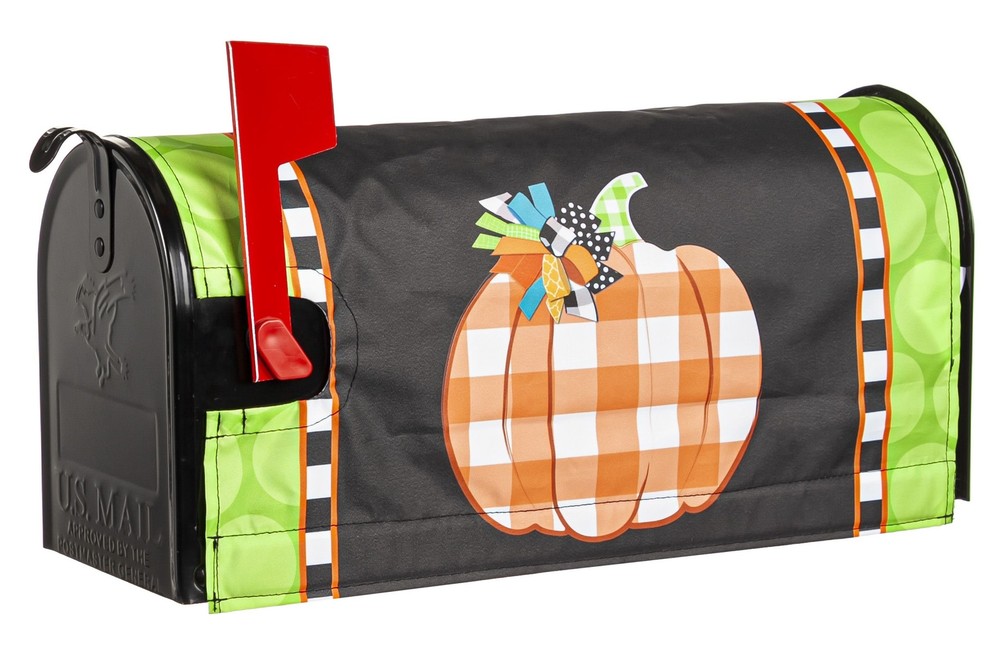 Happy Fall Pumpkin Nylon Mailbox Cover