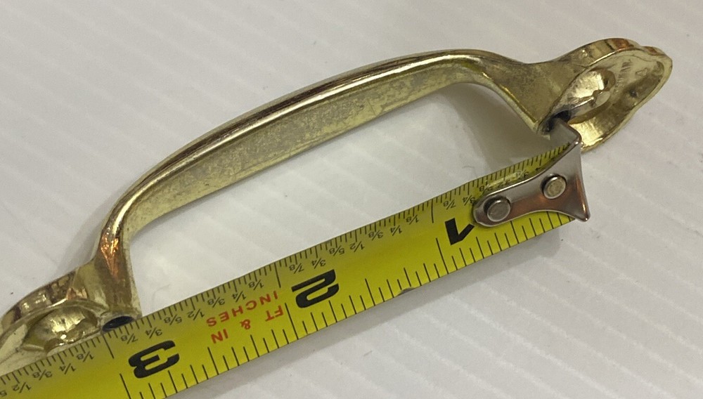 12 Vintage Brass Cabinet Door Drawer Handles Pulls Knobs Architectural Salvage