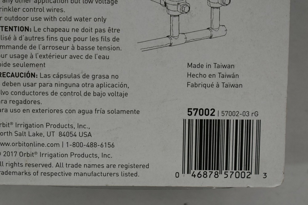 4 Pack Orbit Grease Cap Wire Connector Kit 57002 4pc/Pack Valve Timer Sprinklers