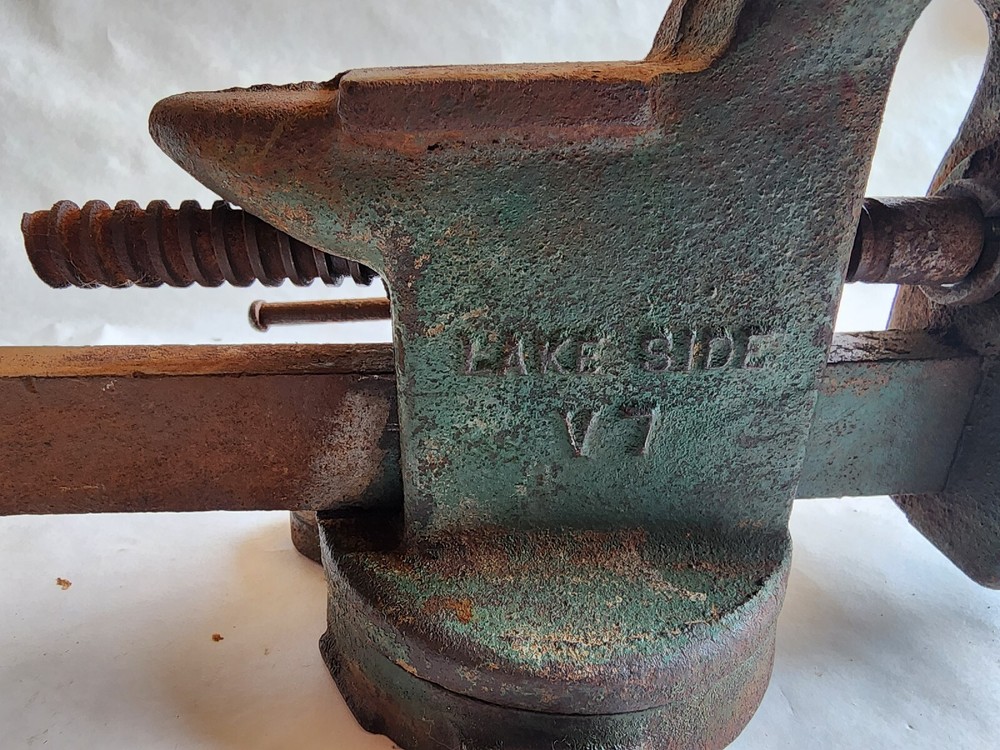 Lake Side 3" Vise Bench Table Mount Swivel Base
