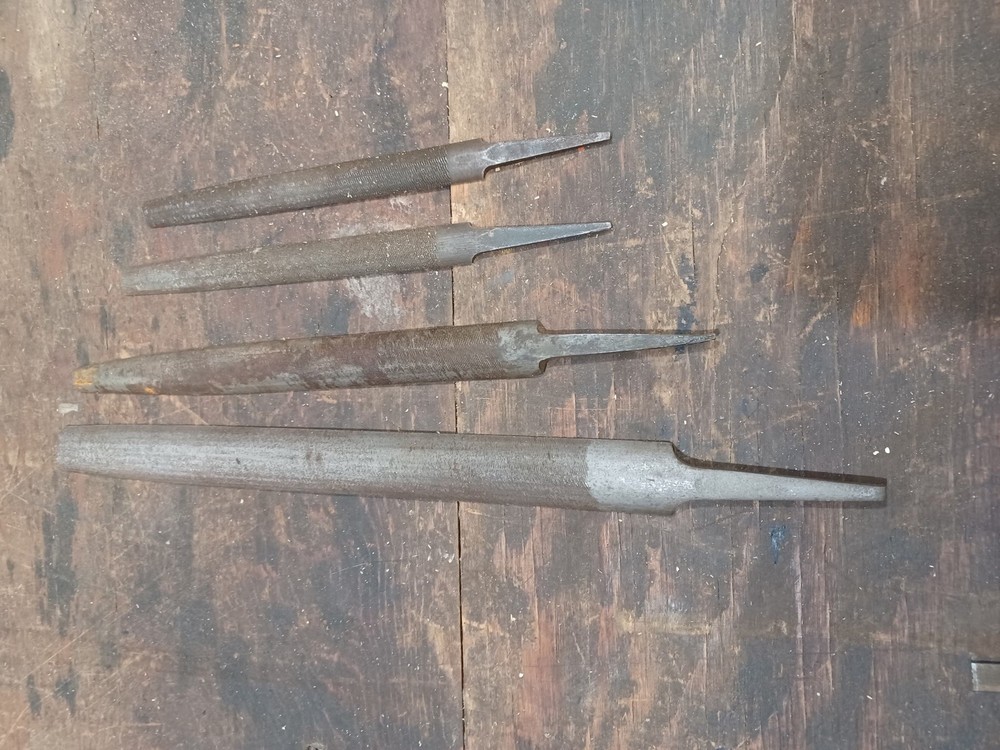 Assorted Set of 17 Machinist files. Flat, Triangle, Round, half round, square
