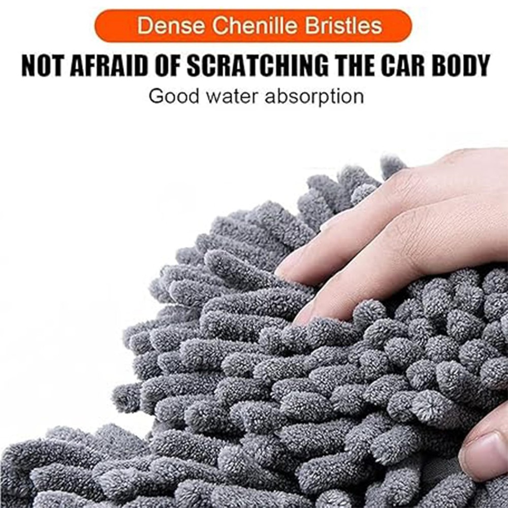 Double Head Car Wash Mop with Long Handle 360°Rotating Single Set