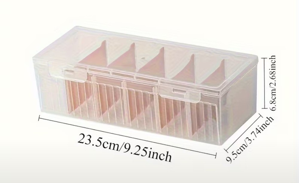 Card storage box with dividers