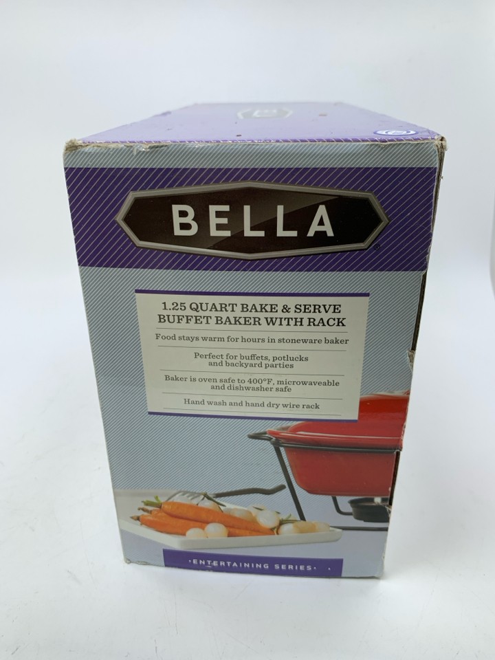 NIB BAKE & SERVE BUFFET SERVER W/ RACK.