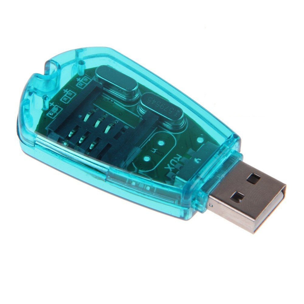 GSM/CDMA USB Mobile Standard SIM Card Reader Adaptor Copy Writer Backup+Driver d