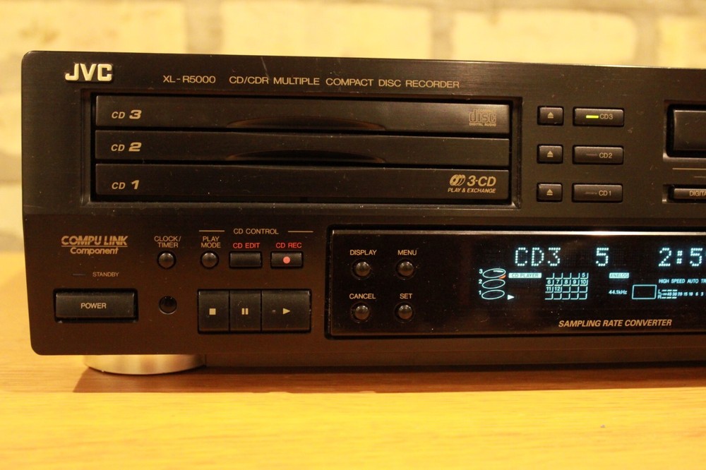 JVC XL-R5000bk Disc Recorder/multi CD Changer W-remot Serviced FullyFunctional