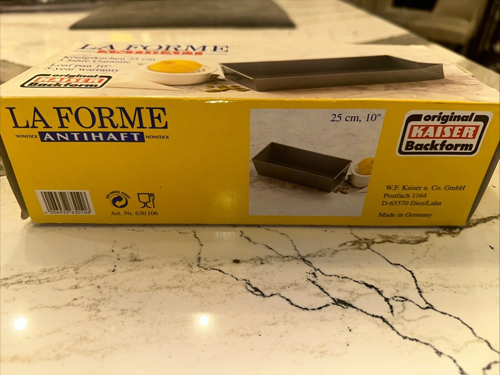 La Forme Kaiser Loaf Pan 10” Germany NIB New