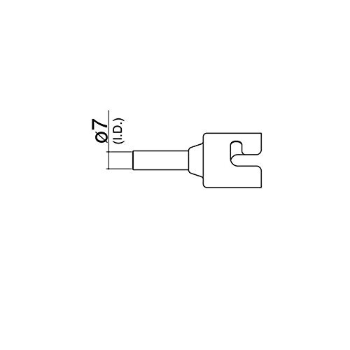 White light (HAKKO) Nozzle single 7mm N51-04
