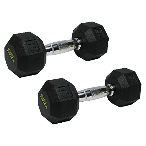 Ignite by SPRI Chrome Hand Weights (12)