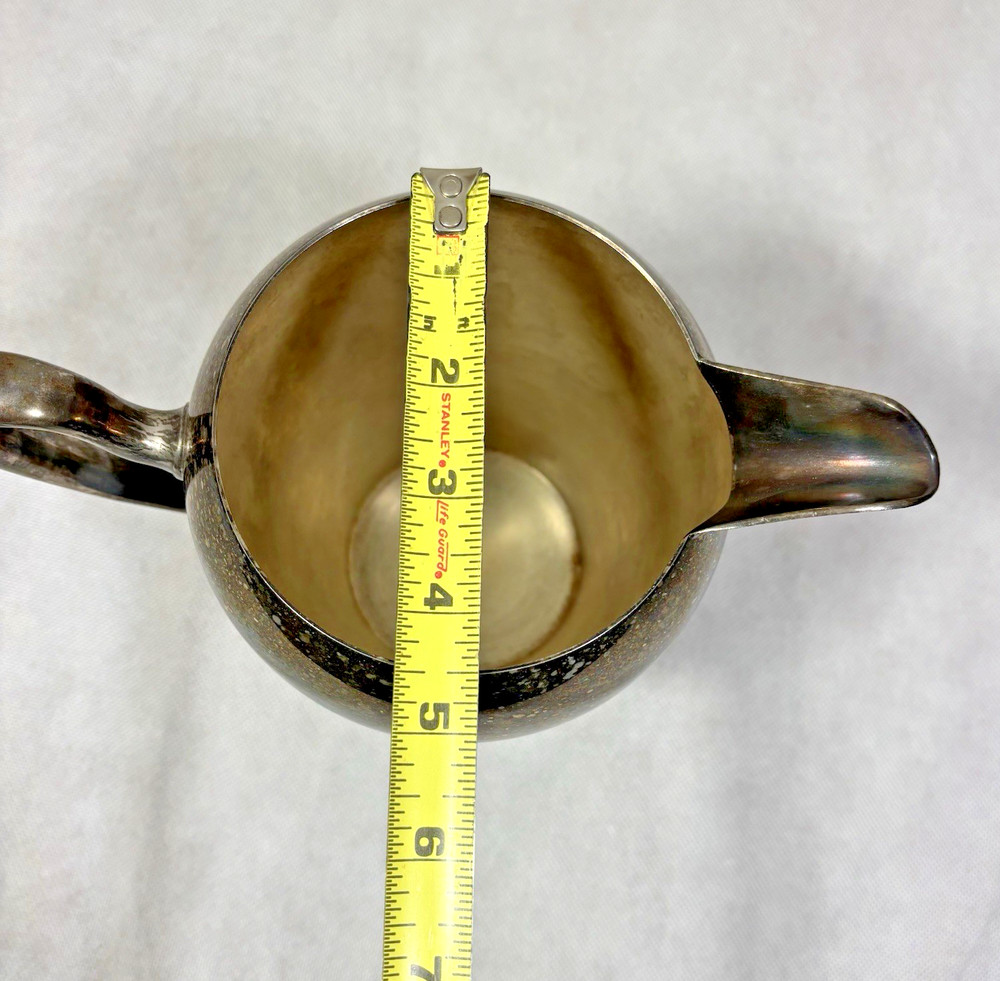 Vintage Academy Silver On Copper Pitcher #105