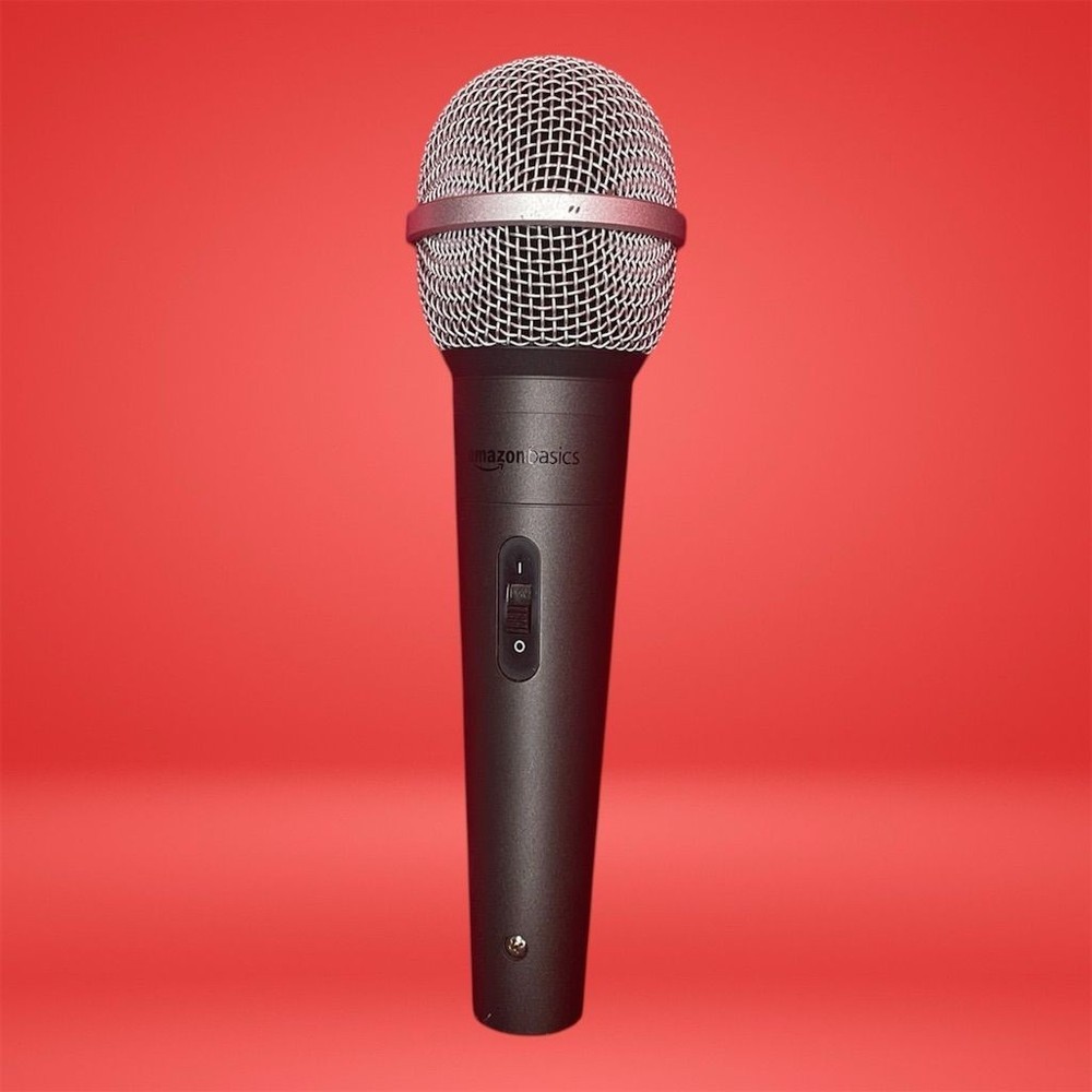 Amazon Basics Dynamic Vocal Microphone Cardioid for Live Performance