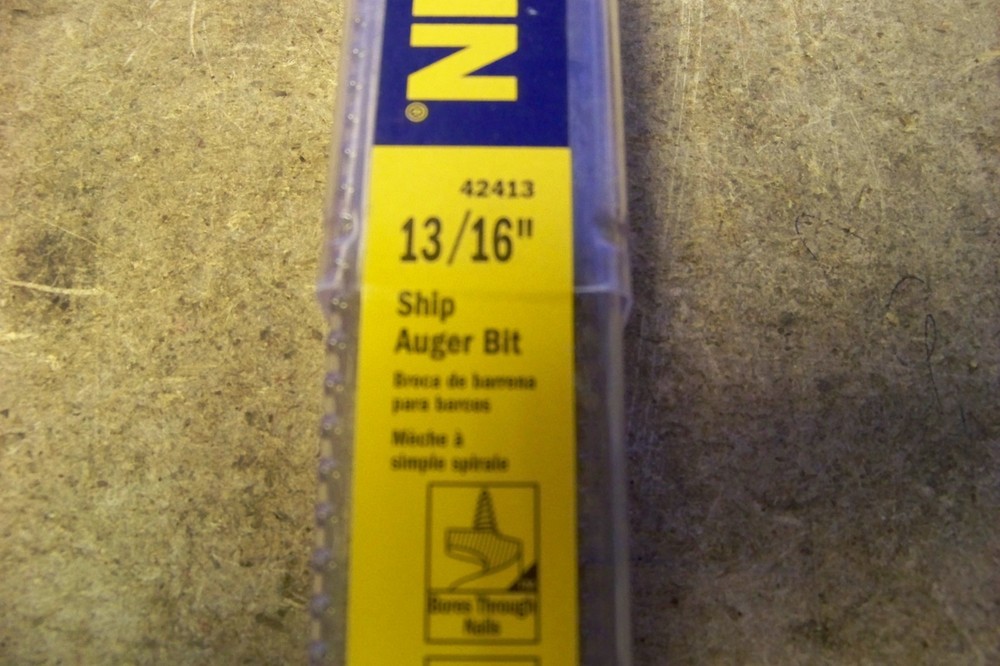 NEW Irwin Tools 42420 1-1/4" Short Ship Auger Bit