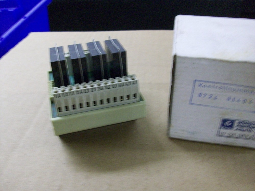 WIELAND 87.220.1853.0 RELAY MODULE 4 BLOCK