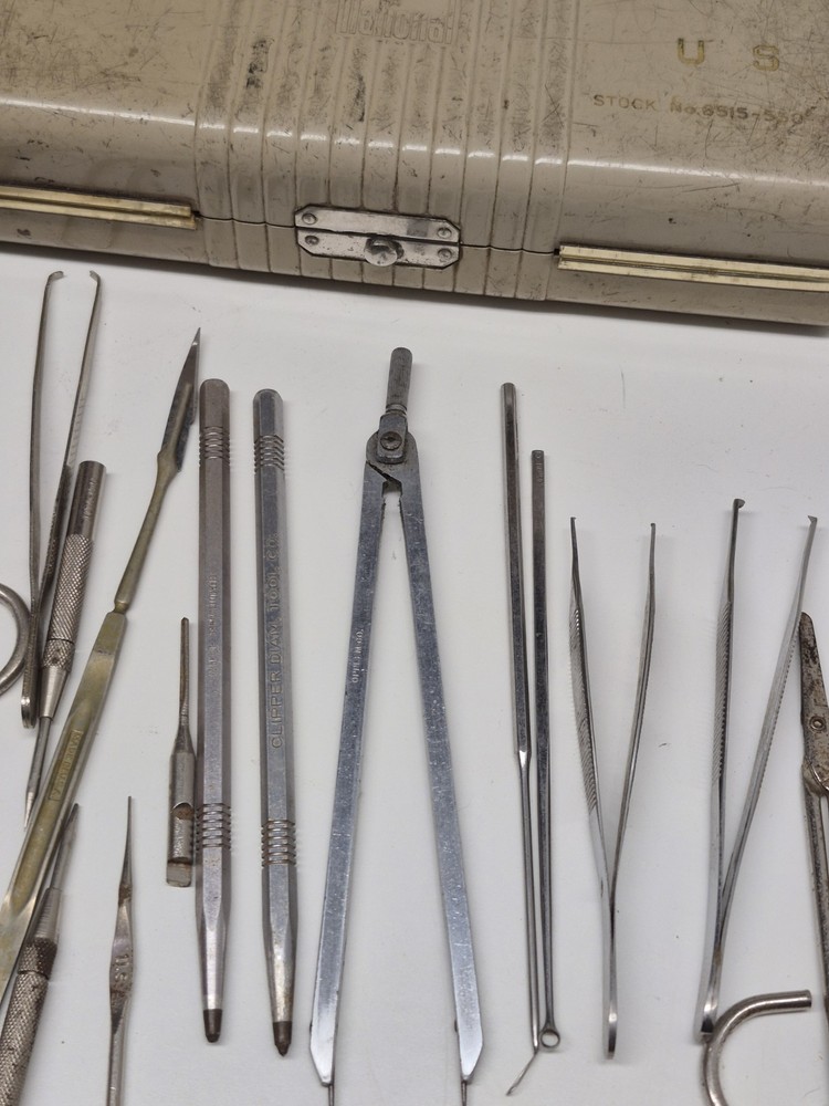 Vintage Precision Tools Lot With Cases