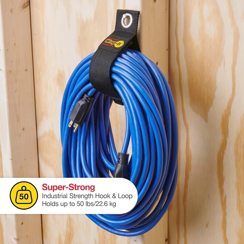 Heavy-Duty Straps 12-Pack - Silver RV Cable Organizer