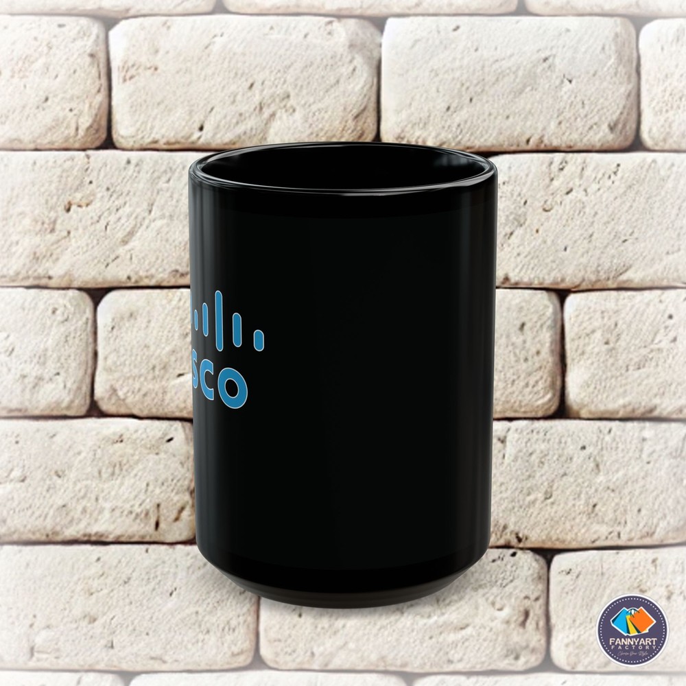 Cisco Logo Premium Black Coffee Mug