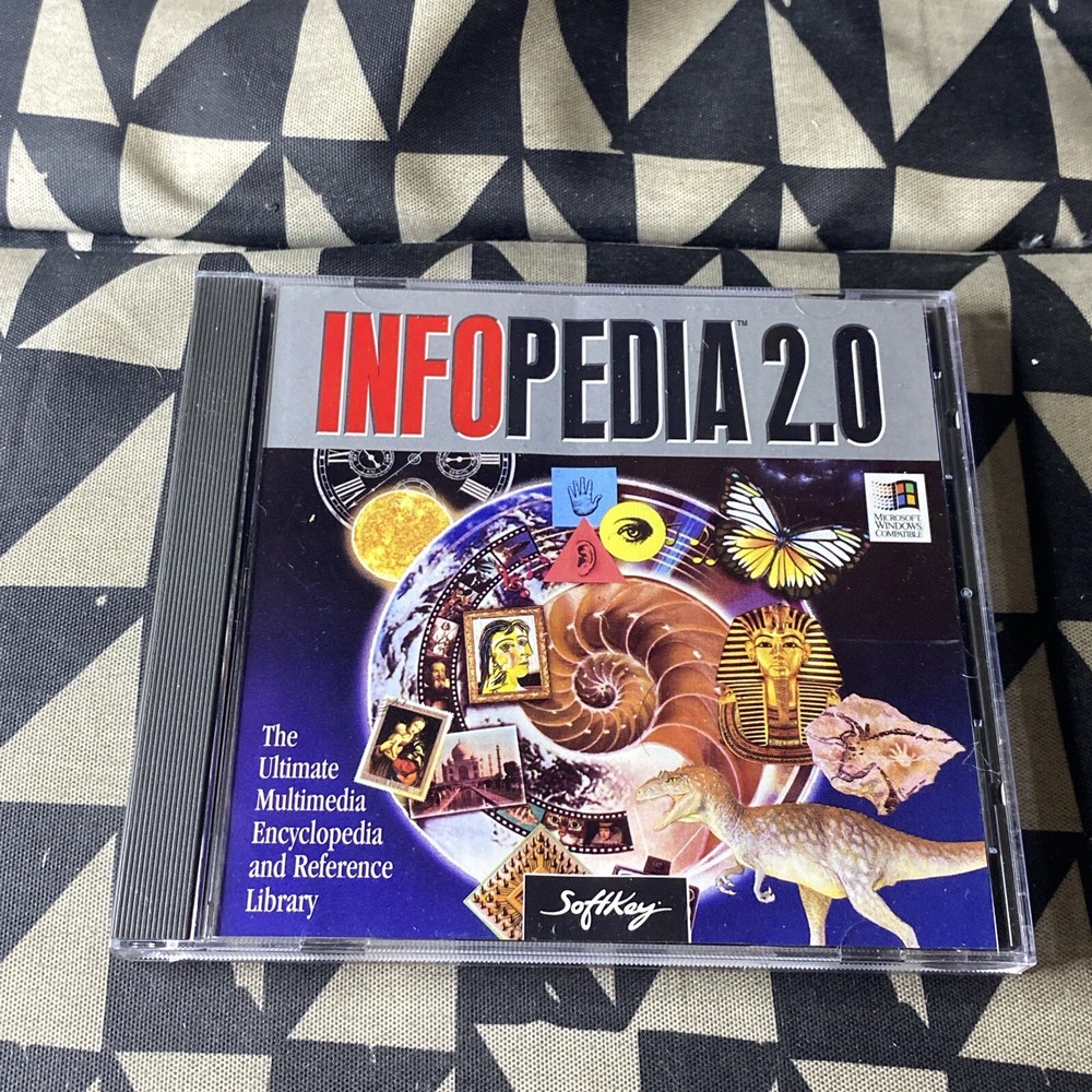 InfoPedia 2.0 Pc Computer CD-Rom Educational Learning Teaching Informational