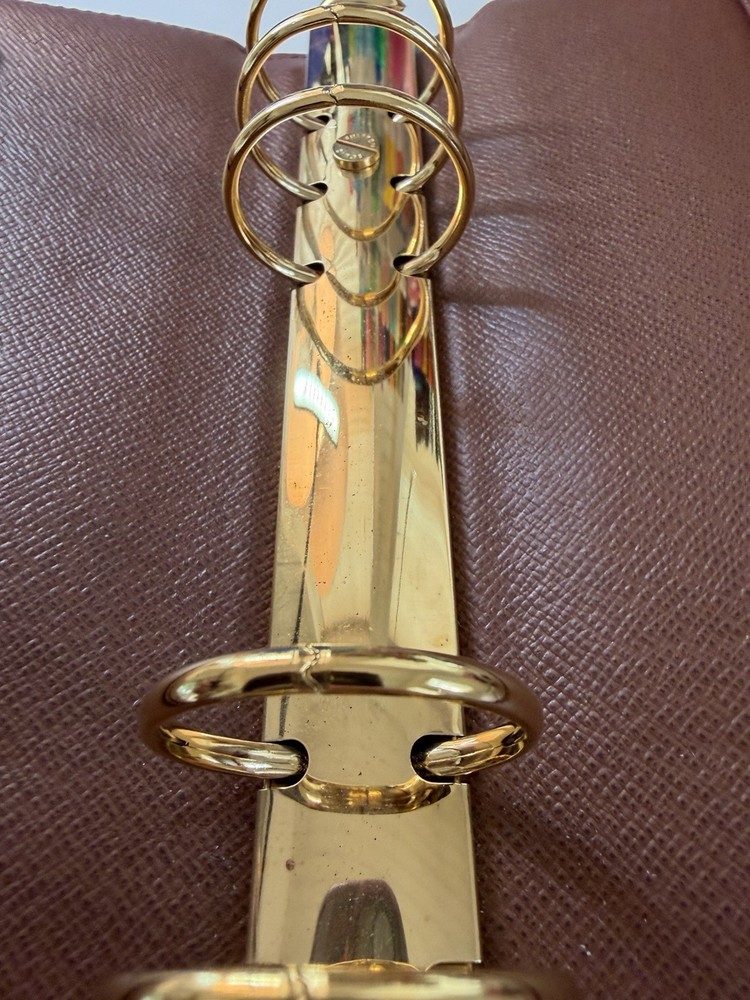 Authentic Louis Vuitton Large Ring Agenda Customized