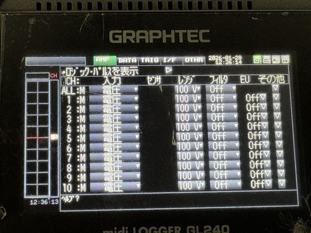 GRAPHTEC midi LOGGER GL240 Multi-Channel Data Logger