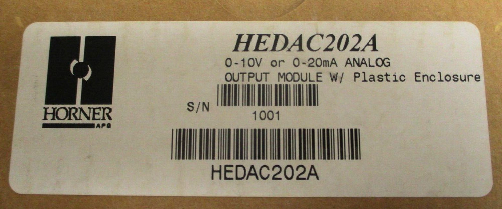 HORNER , HEDAC202A , ANALOG OUTPUT MODULE , SURPLUS