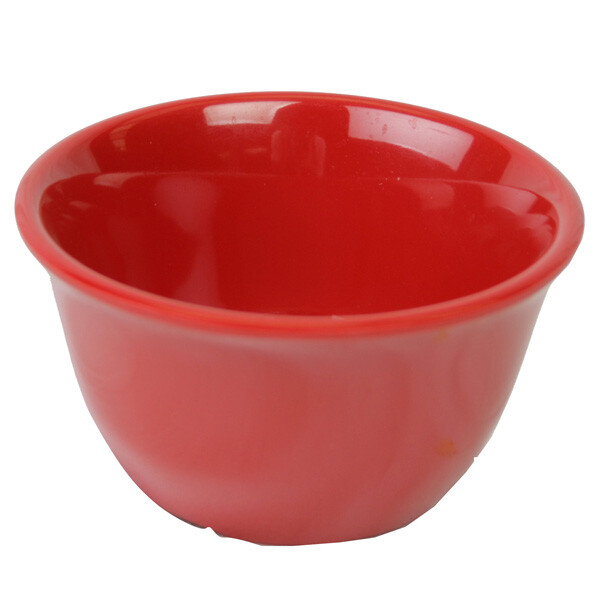 Thunder Group CR303PR One Dozen 7oz Red Melamine Boullion Cups