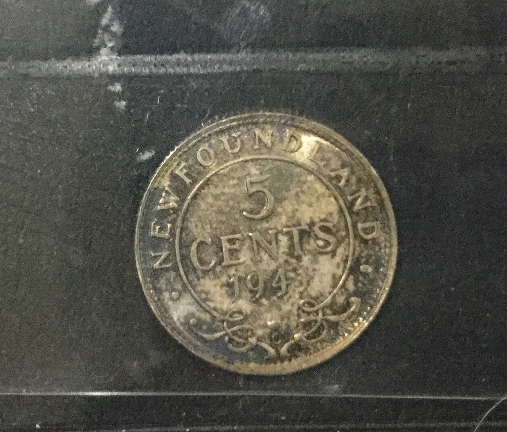 Newfoundland 1941 C Five Cents ICCS MS 64 Toned Nice Colour