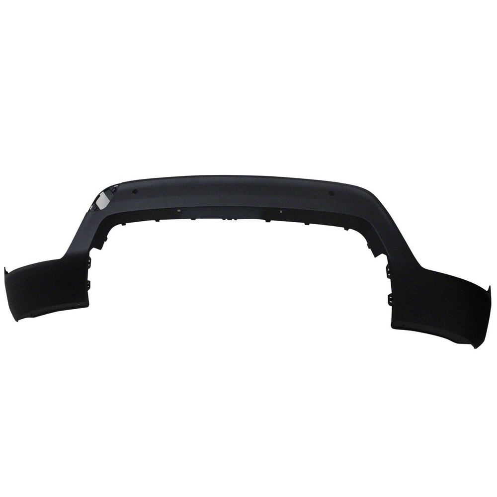 Replacement Black Matte Plastic Front Lower Valance w/Park Assist Sensor Holes