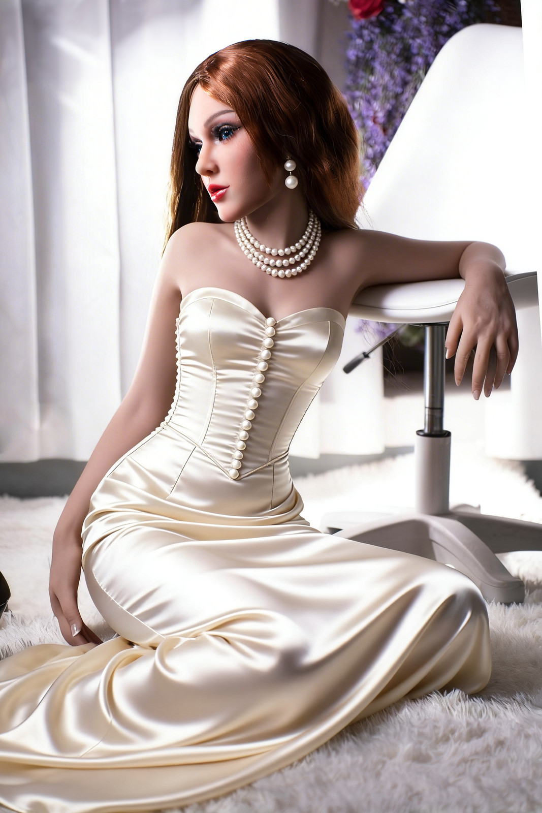 Realistic TPE Sex Doll Gel Breasts Standing Full Body Masturbator Toys for Men