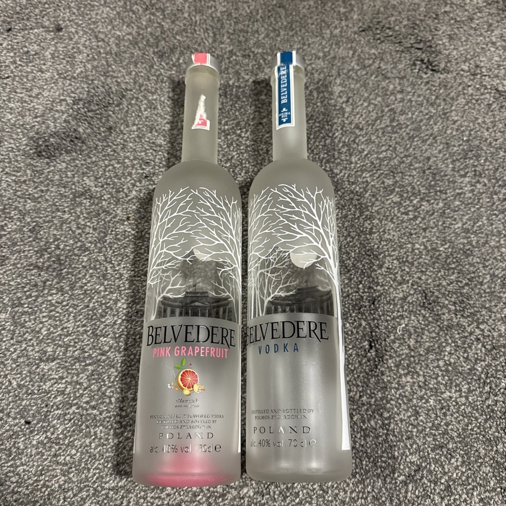 Belvedere Vodka Bottle Empty 70cl x 2 (empty)