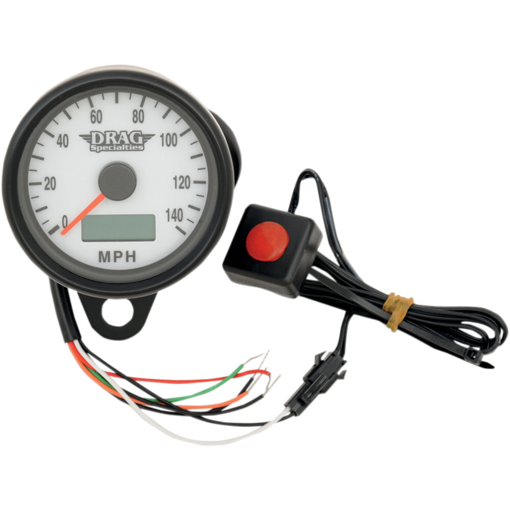 Drag Specialties 2.4" MPH Programmable Mini Electronic Speedometer 21-6893BDSWNU