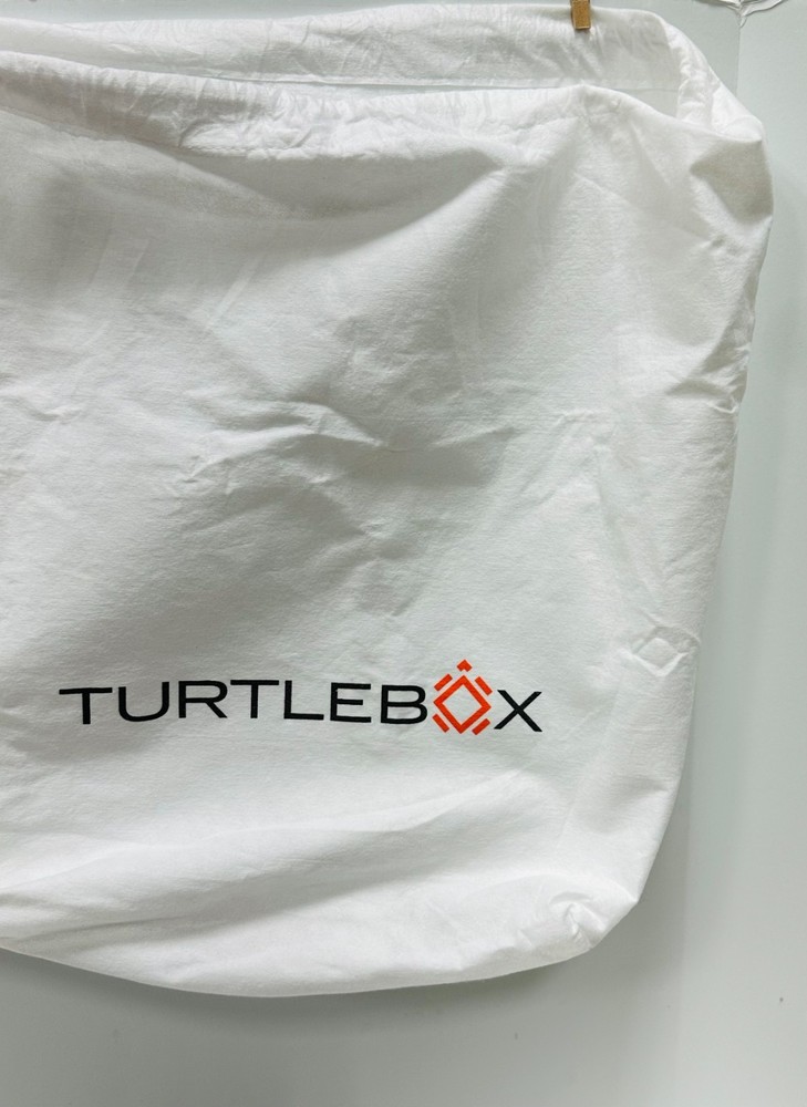 turtle box classic gen 3 dust cover white 16" long 17" wide w drawstring