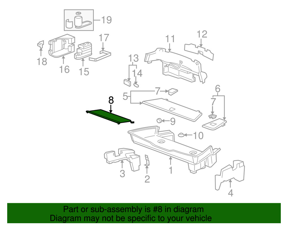 Genuine GM Cargo Net 25910224