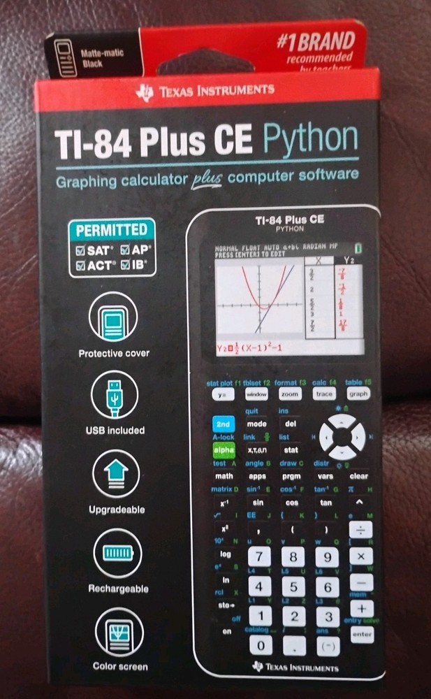 Texas Instruments TI-84 Plus CE Python Graphing Calculator Black New