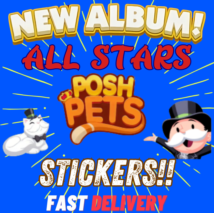 ⭐Monopoly Stickers Go (1⭐-6⭐) 🔥 Partner Event Available / CHEAPEST PRICES /24/7