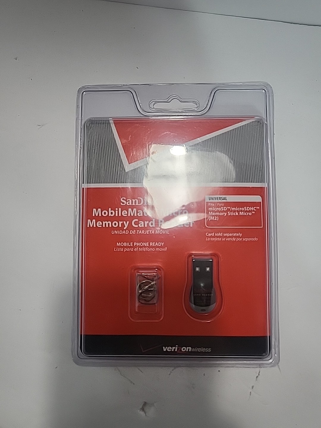 SanDisk MobileMate Micro Memory Card Reader Verizon SDDR-121S-V11M Mobile Phone