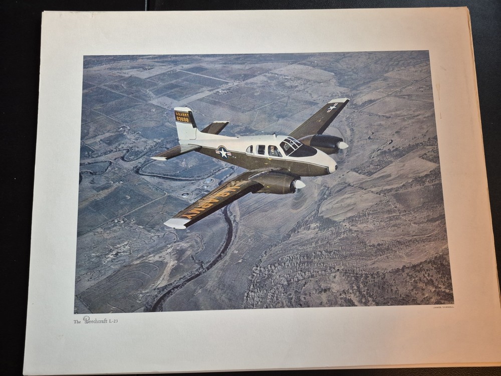 Beechcraft L-23 Color Print Will Be Professionally Packaged
