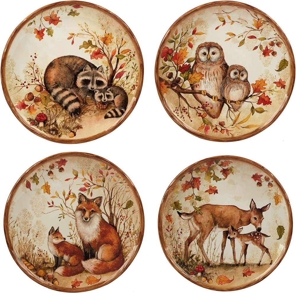 Certified International Pine Forest 16 pc Dinnerware Set Service for 4