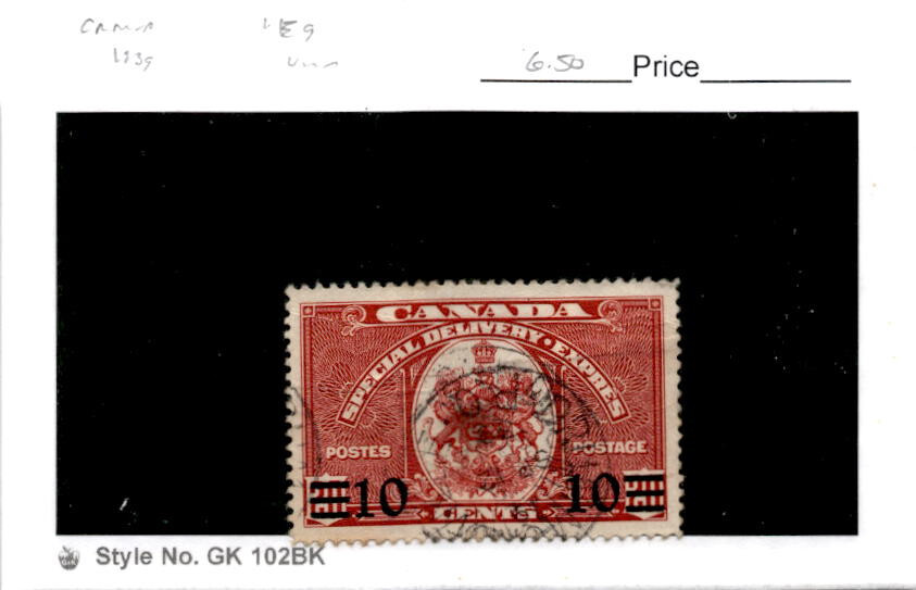 Canada, Postage Stamp, #E9 Used, 1939 Special Delivery (AD)