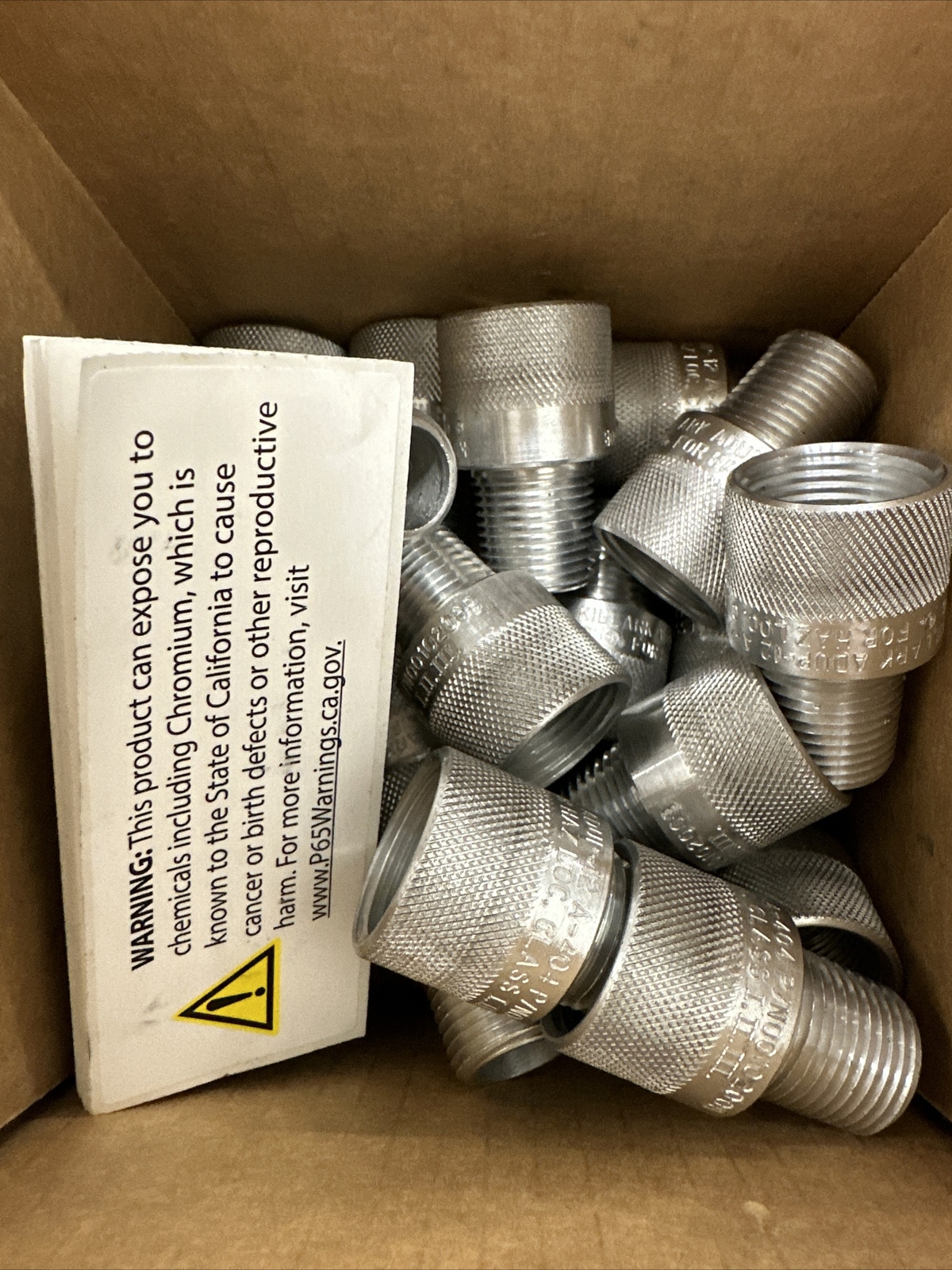 Killark ADUP-12 Conduit Adapter , 1/2”in Male , 3/4”in Conduit Female 20 Pieces