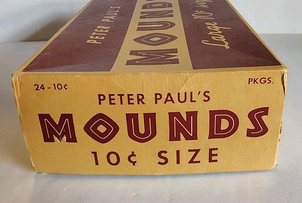 Peter Paul’s Mounds 24 $.10 Packages Empty Box
