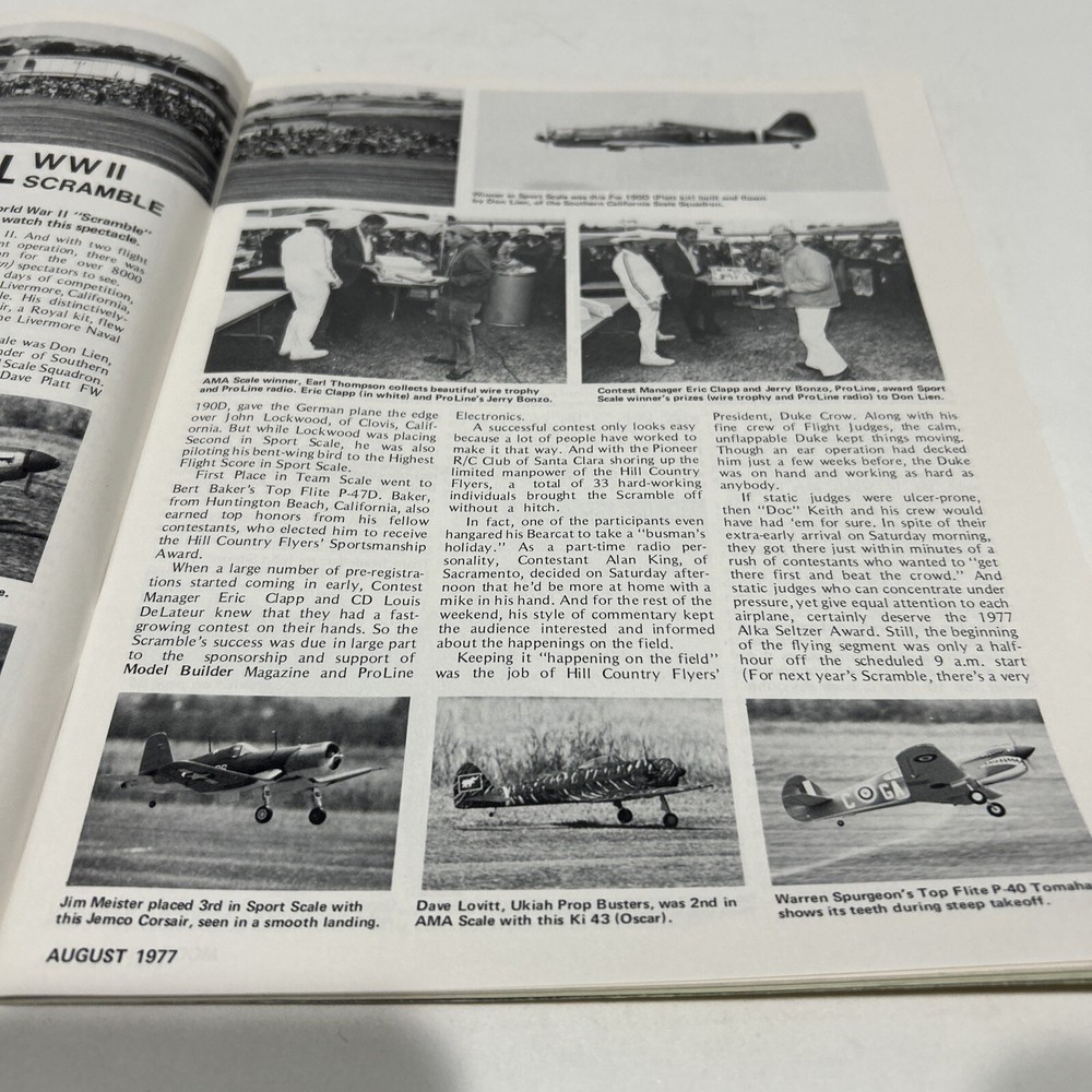 Vintage Model Builder Magazine August 1977