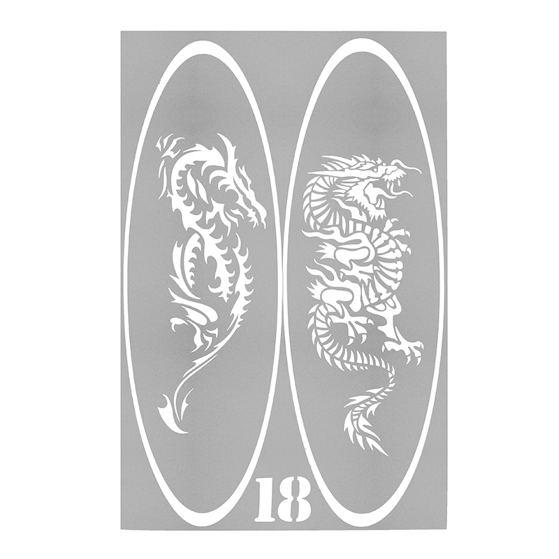 Reusable Airbrush Temporary Tattoo Stencil Art Designs Template 281 Pattern